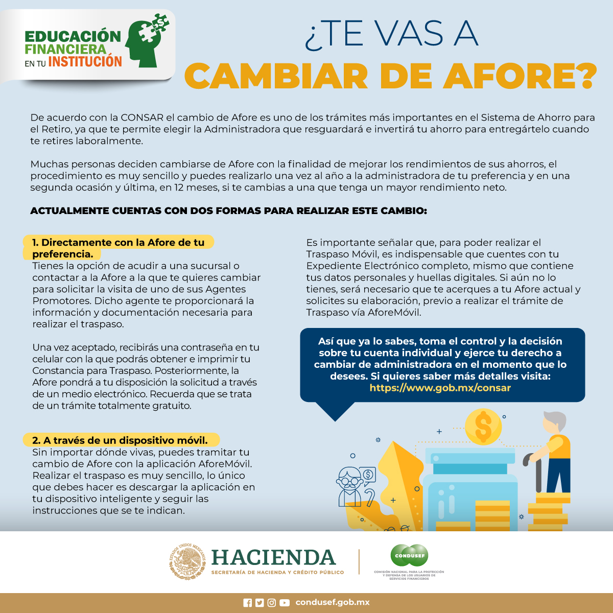 Vive FISSEP Conoce las sobre el cambio de Afore